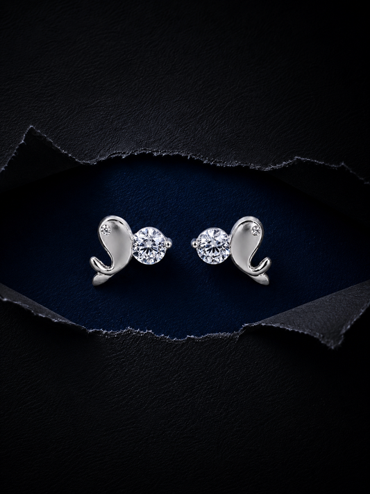 Little Whale Solitaire Studs