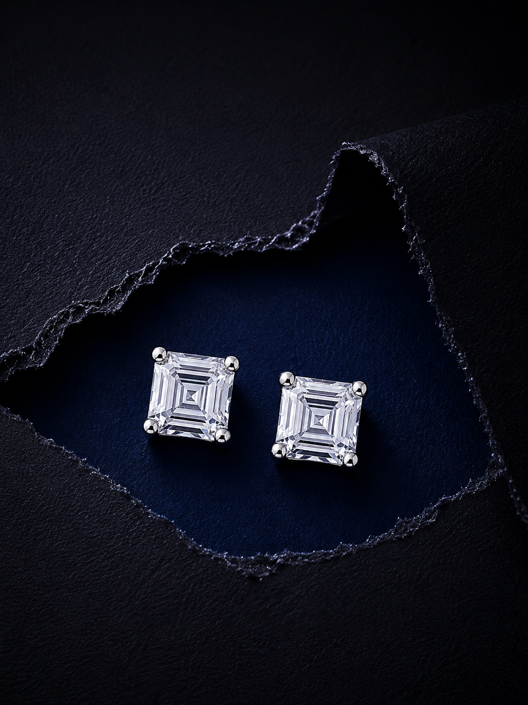 Minimal Luxe Solitaire Studs