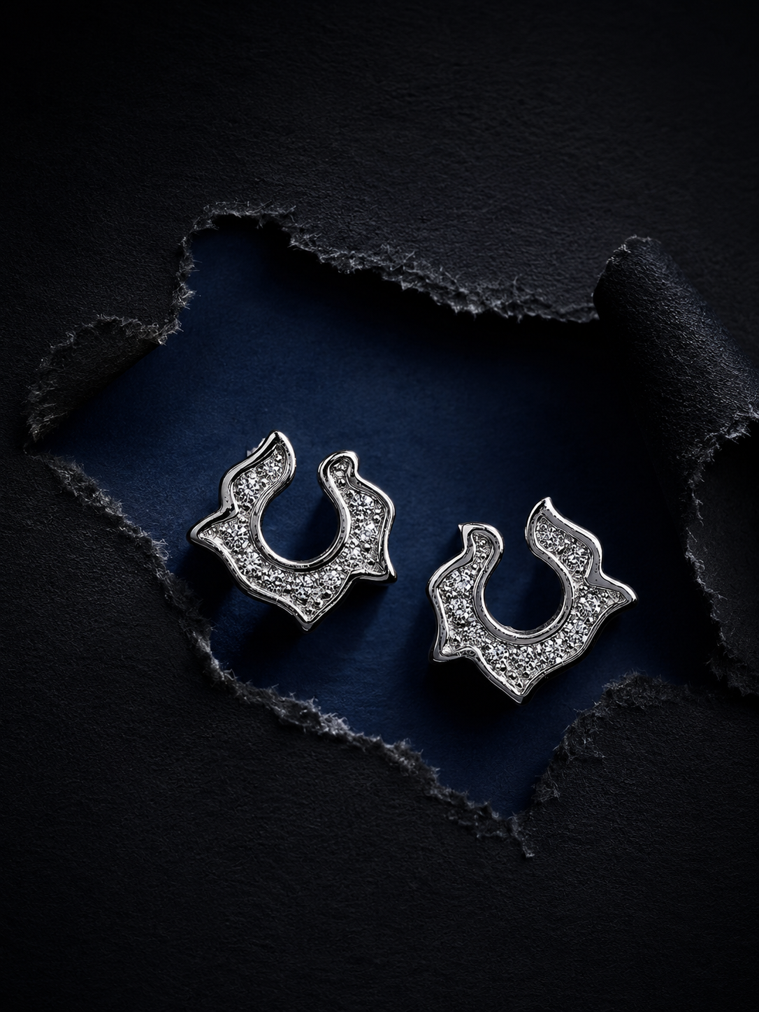 Celeste Swirl Spark Studs
