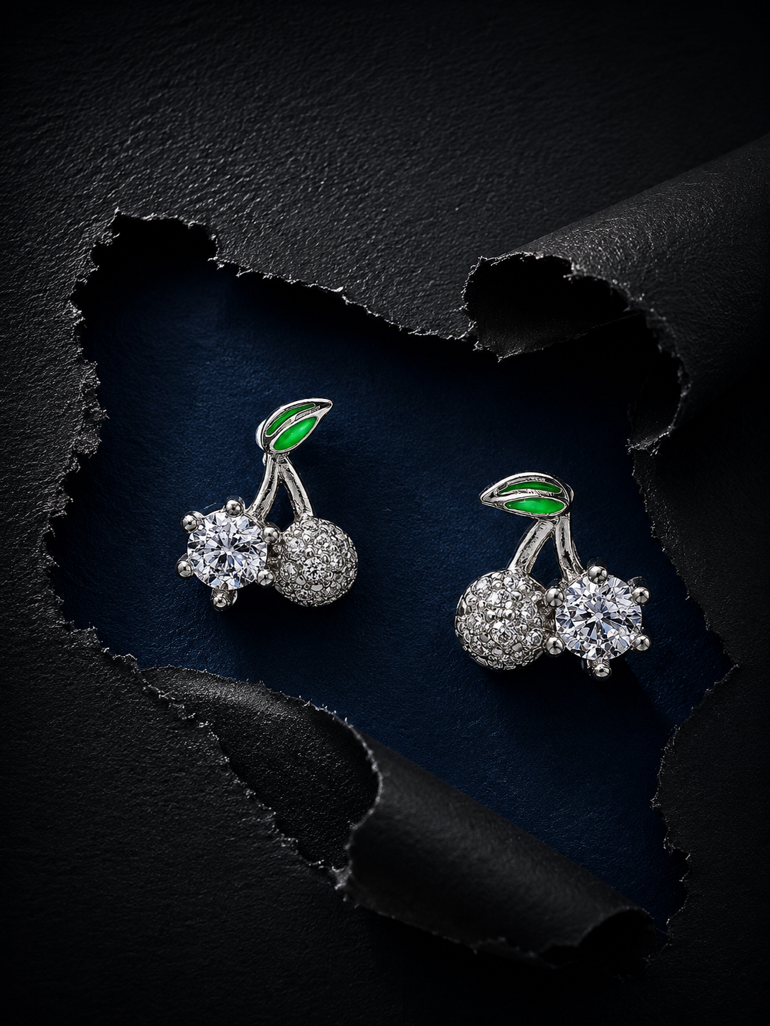925 Silver Cherry Blossom Shine Studs