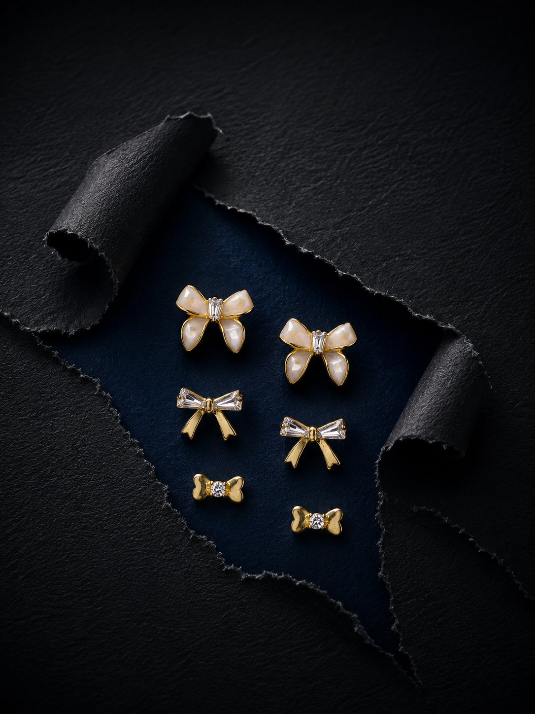 Bow & Heart Tiny Set of 3