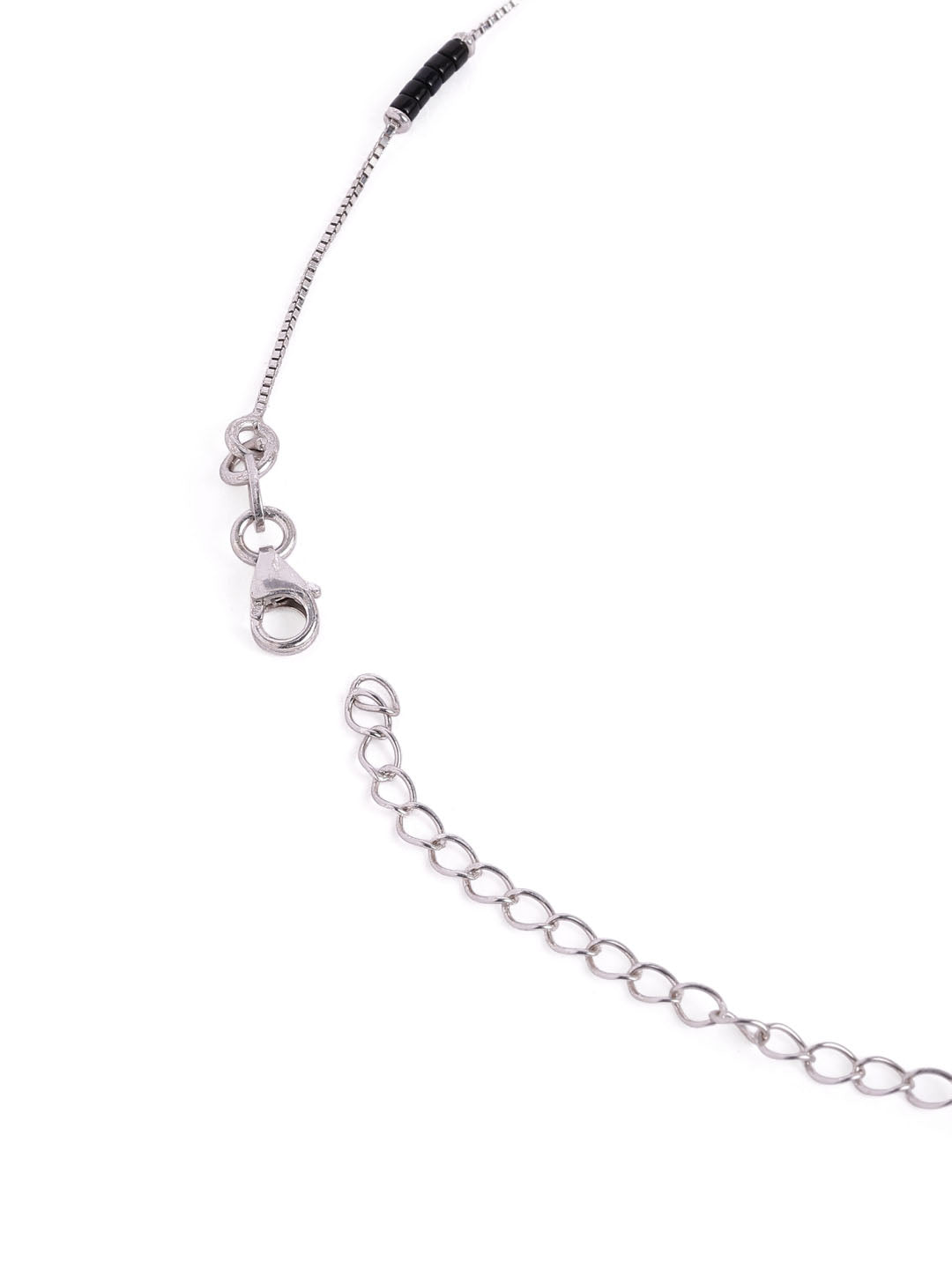 925 sterling silver mangalsutra with black beaded chain
