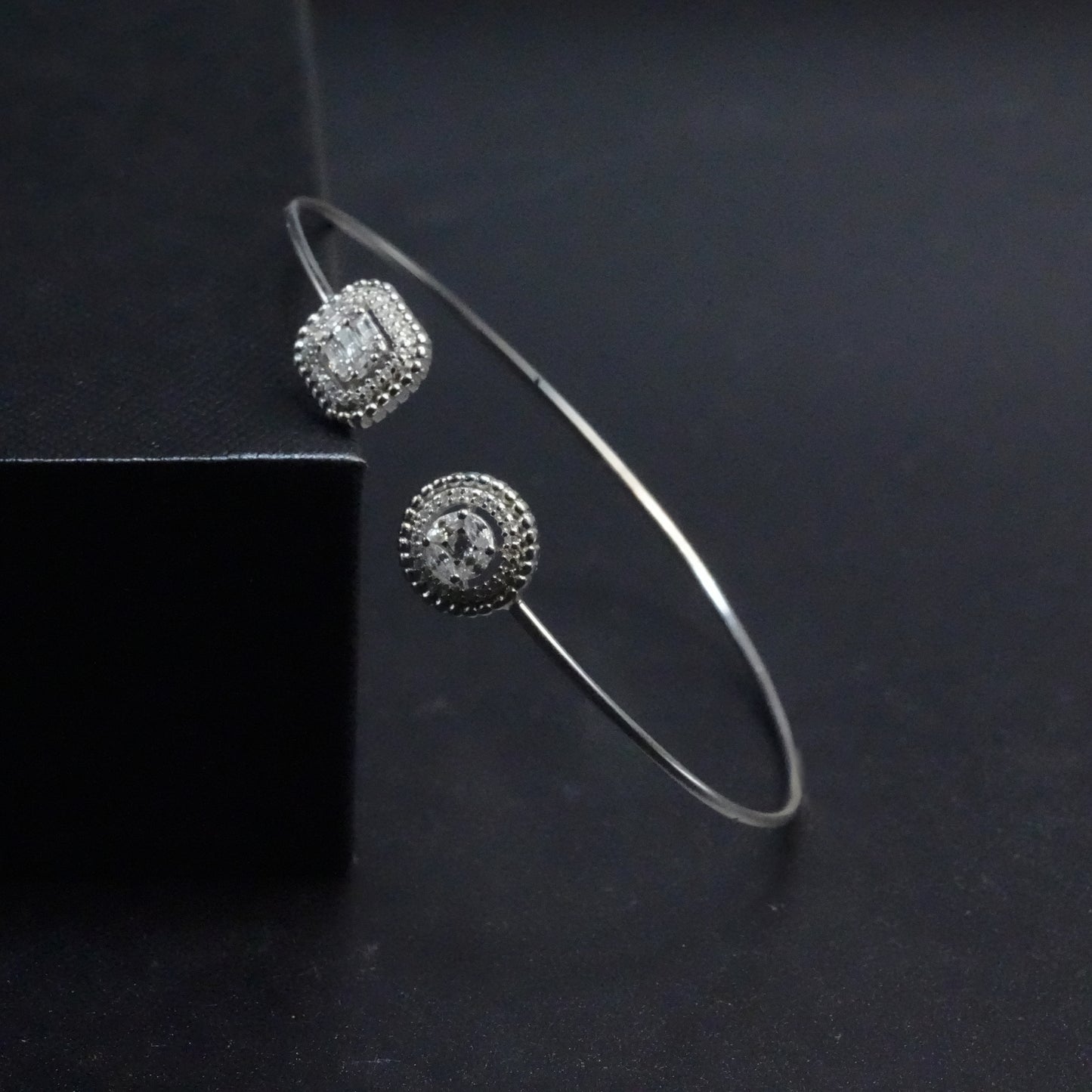 Twin Spark Open Bracelet