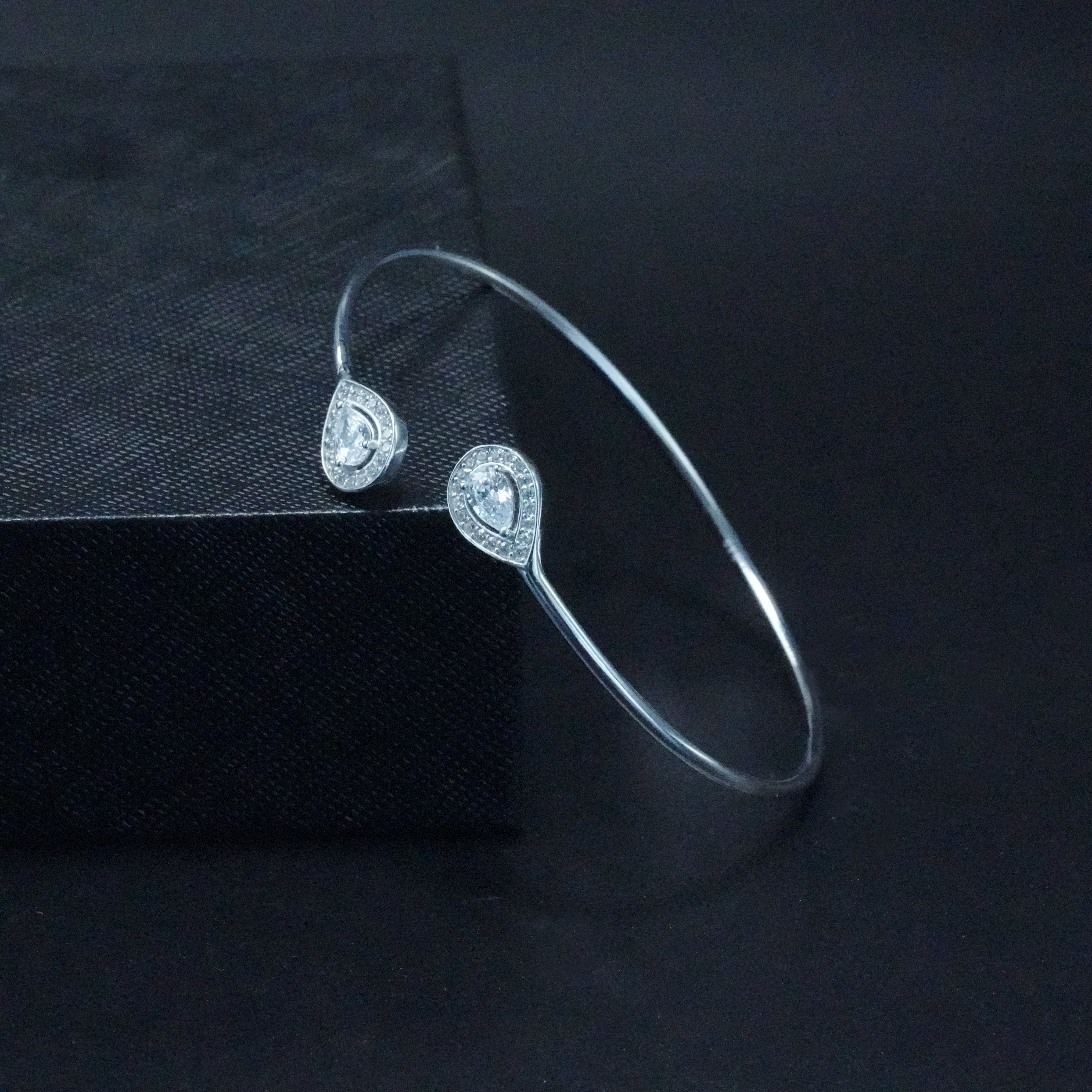 Crystal Raindrop Duo cuff