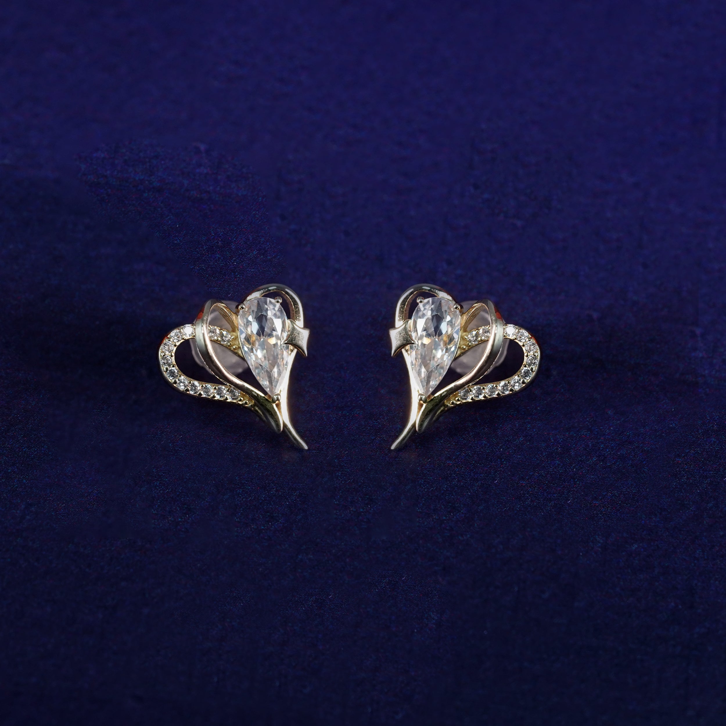 Elegant Heart Studs