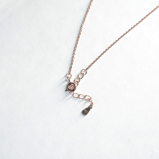 Sun Aura Pearl Rose Gold Necklace