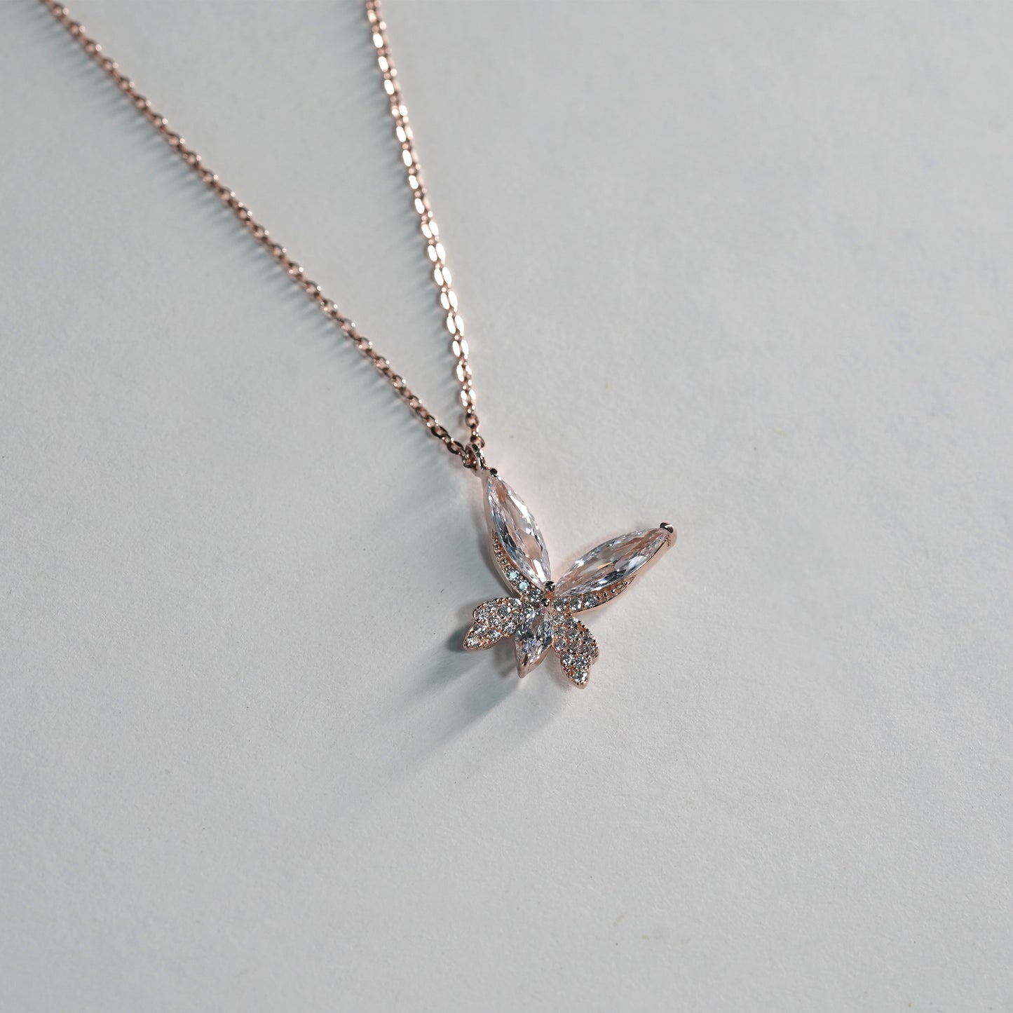 Wing Rose Gold Necklace