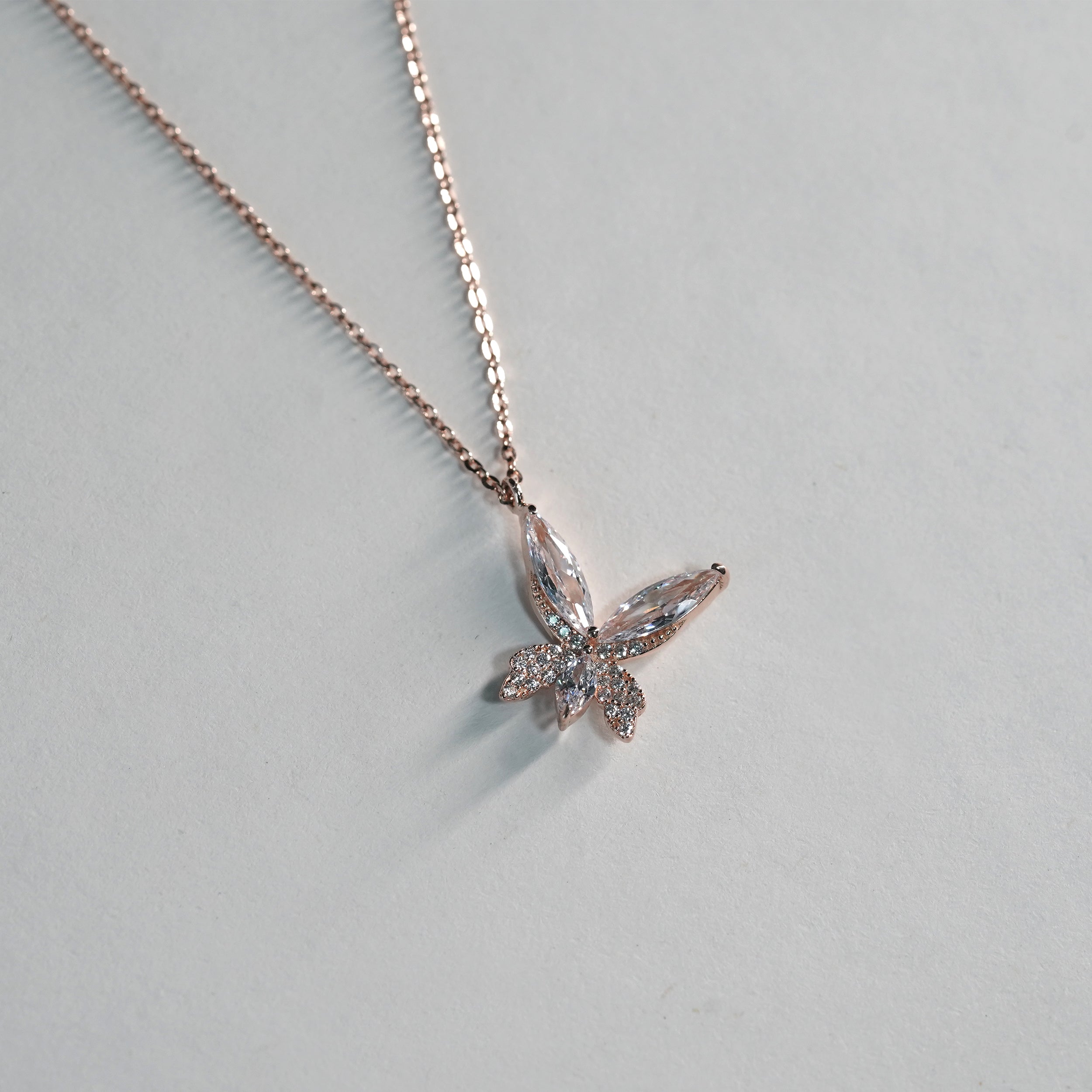 Wing Rose Gold Necklace