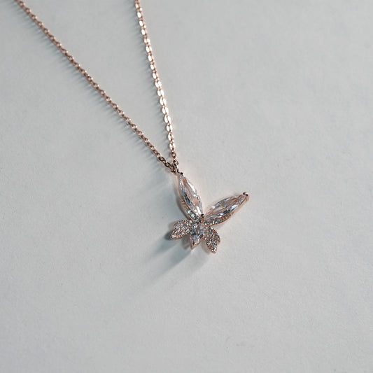 Wing Rose Gold Necklace