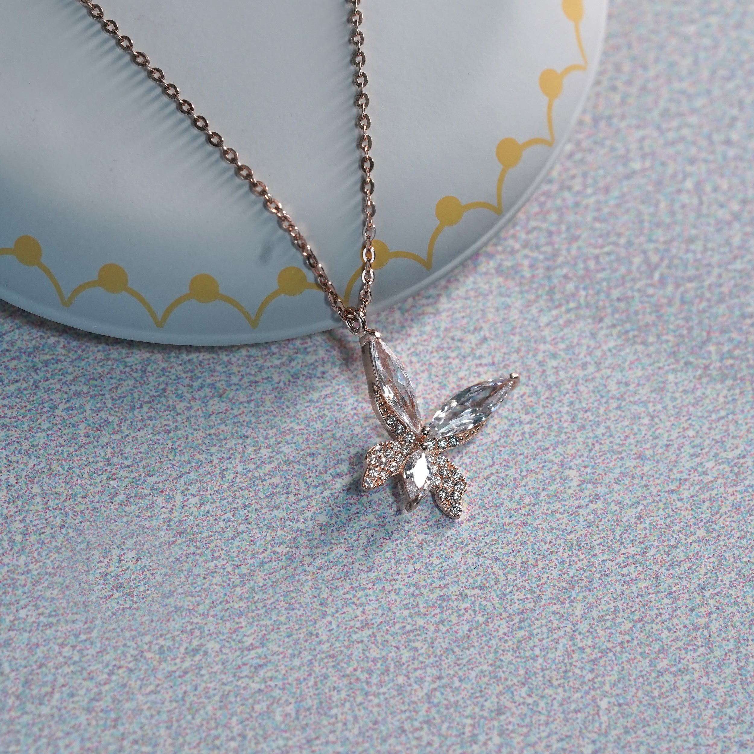 Wing Rose Gold Necklace