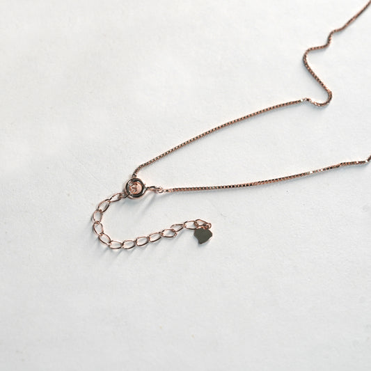 Sparkle Teddy Rose Gold Necklace