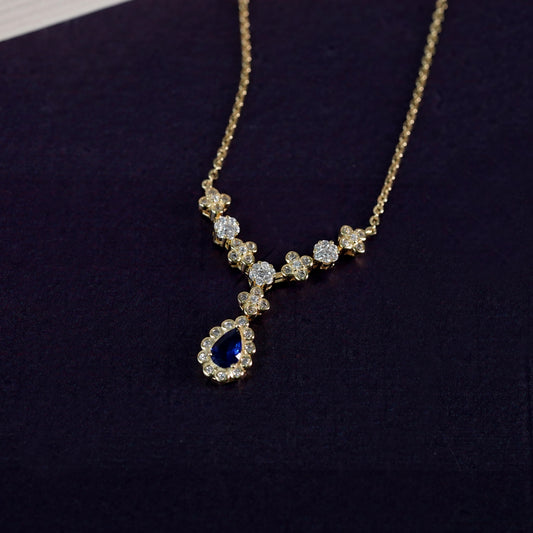 Royal Blue Teardrop Set