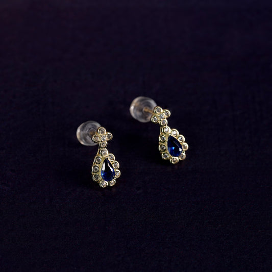 Royal Blue Teardrop Set
