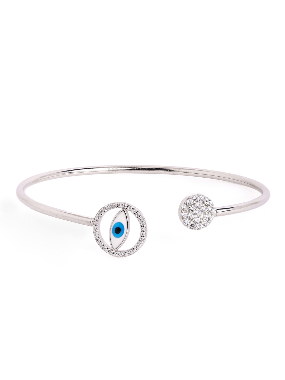 925 sterling silver evil eye Cuff bracelet