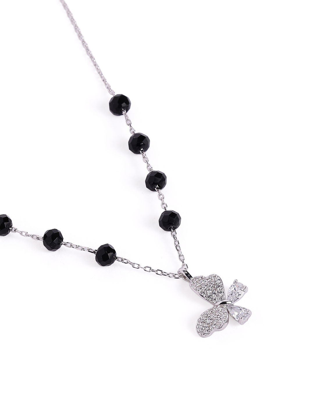 925 sterling silver mangalsutra with black beaded chain