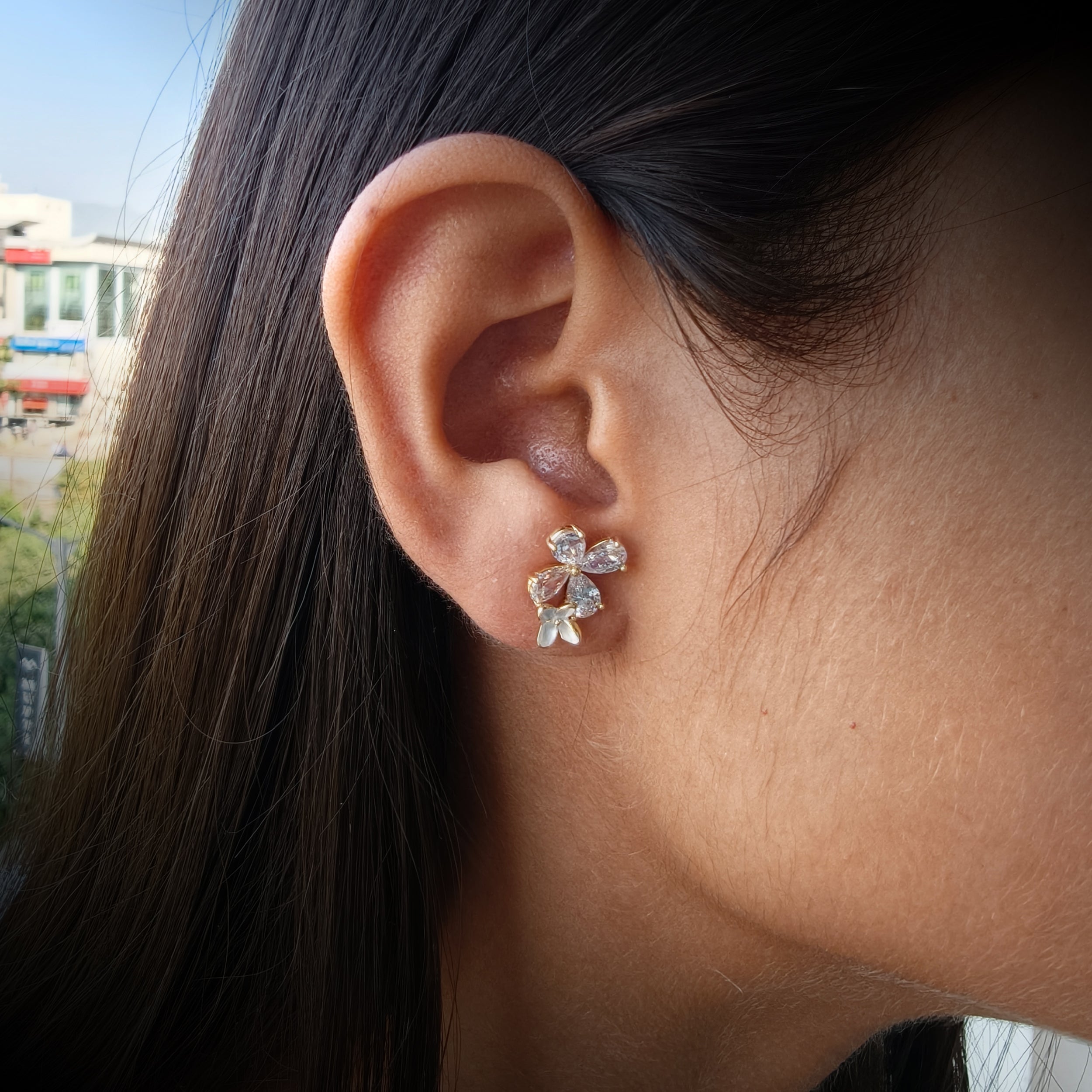 Crystal Bloom Studs