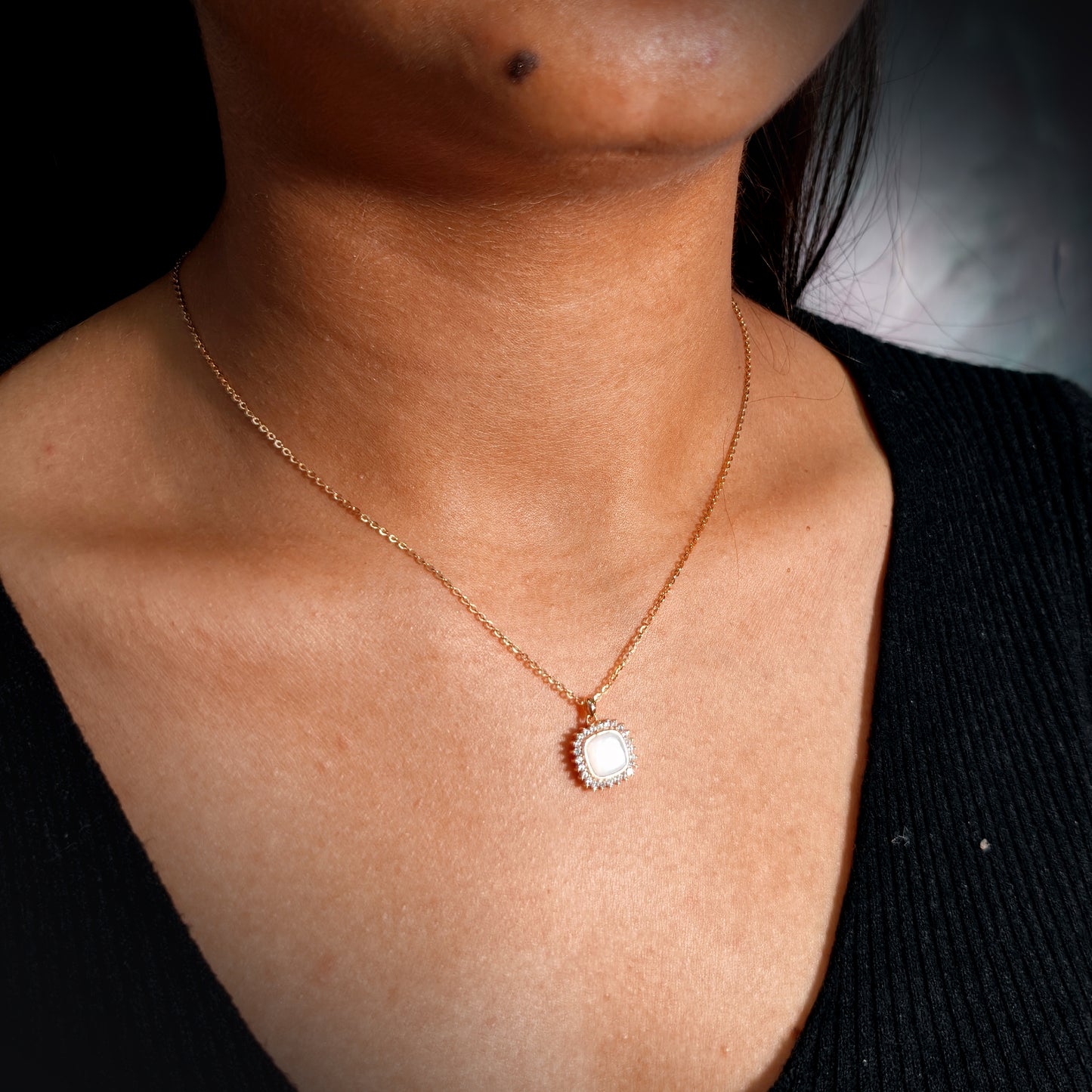 Radiant Mother-of-Pearl Necklace