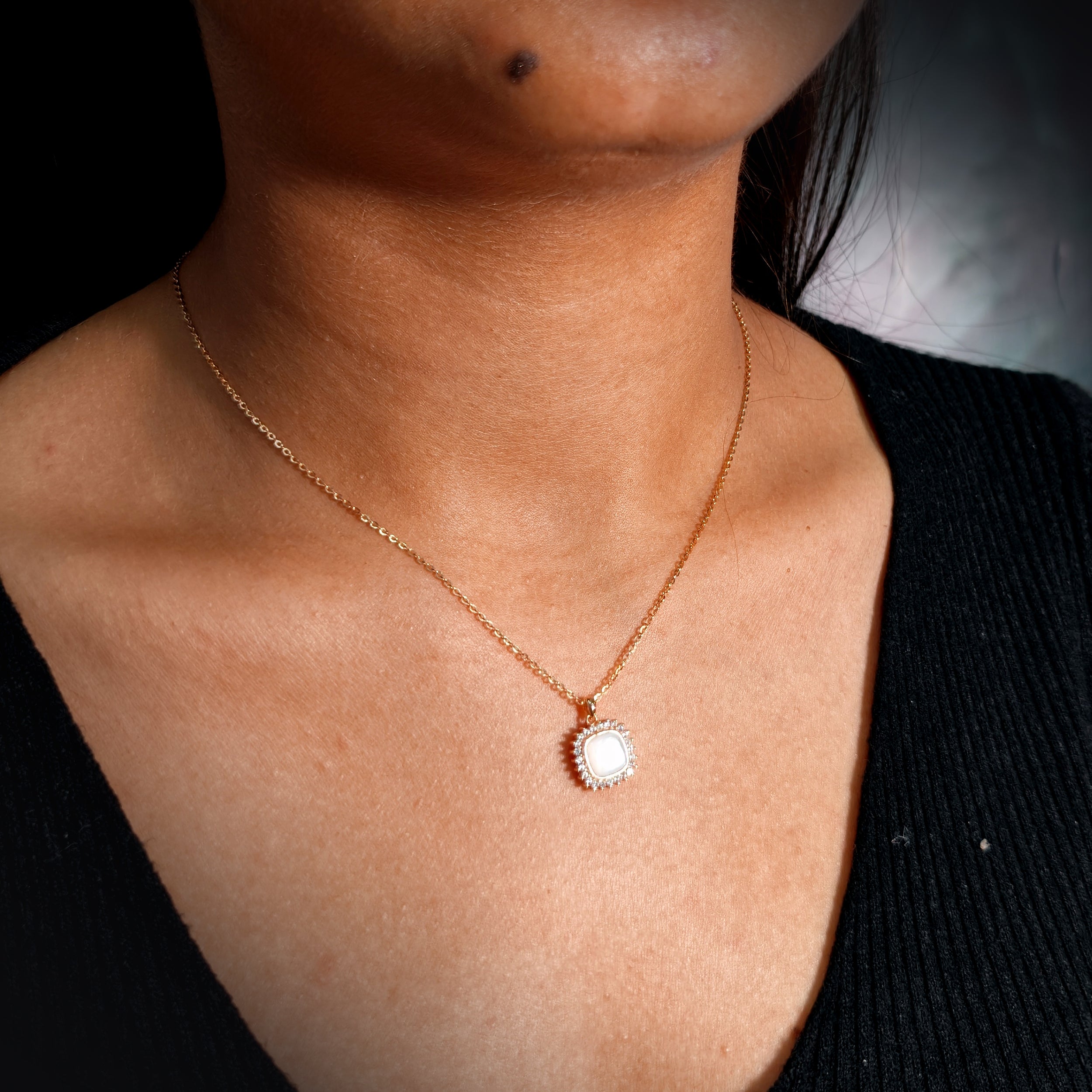 Radiant Mother-of-Pearl Necklace