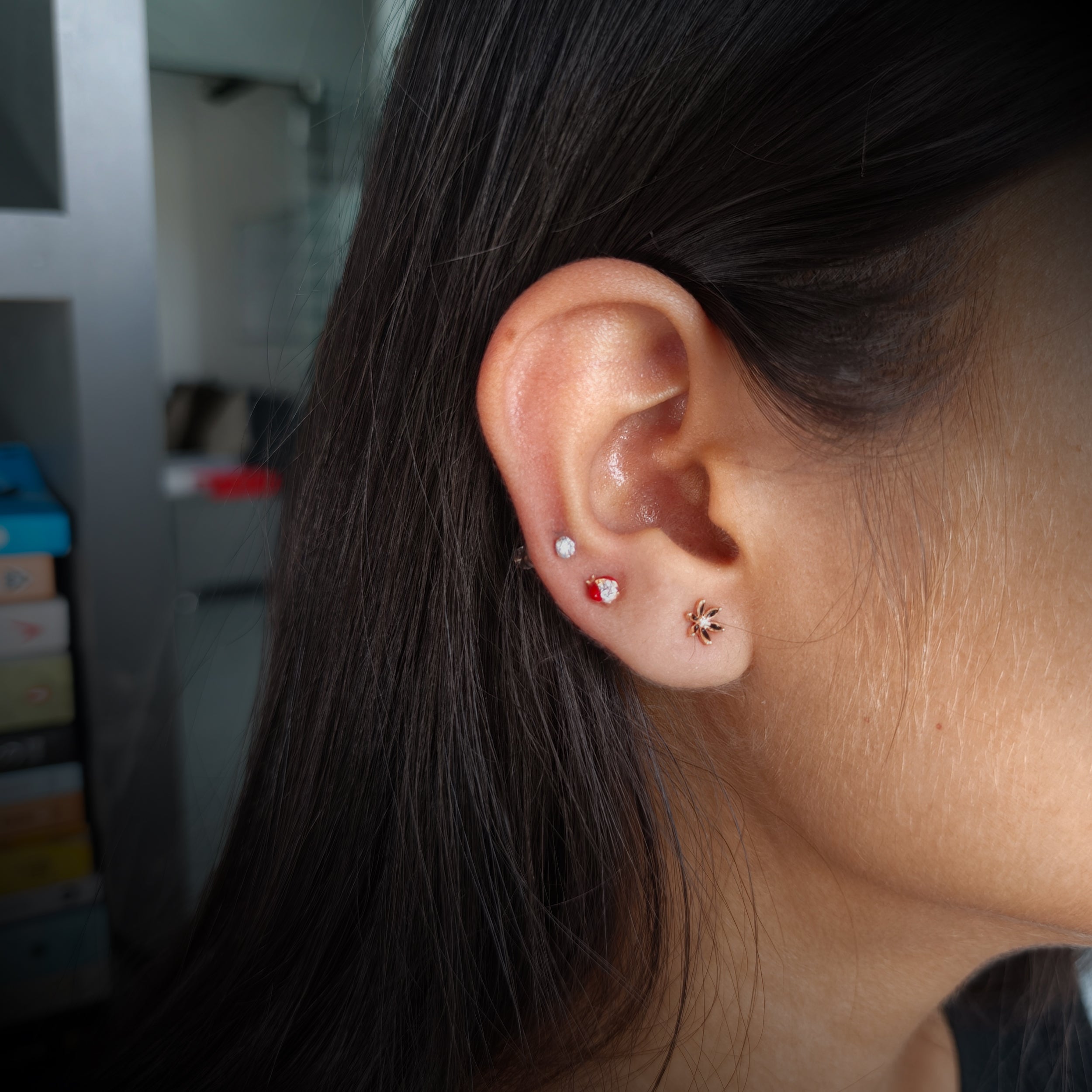 Classic & Cute Tiny Stud Trio