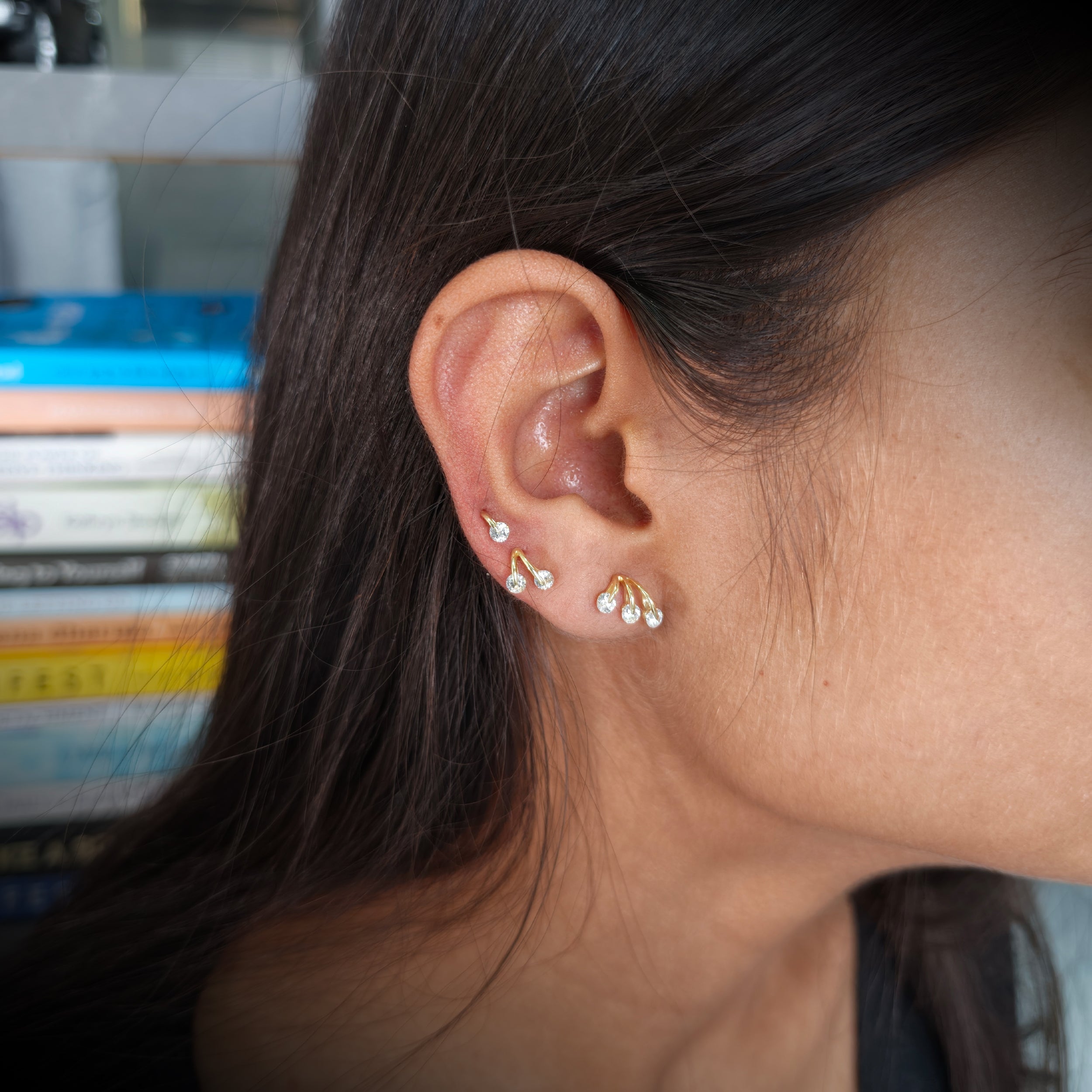 Elegant Trio Stud Set