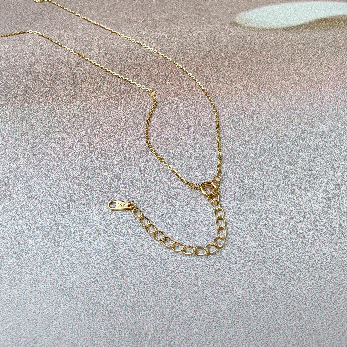 Golden Teardrop Spark Pendant Necklace