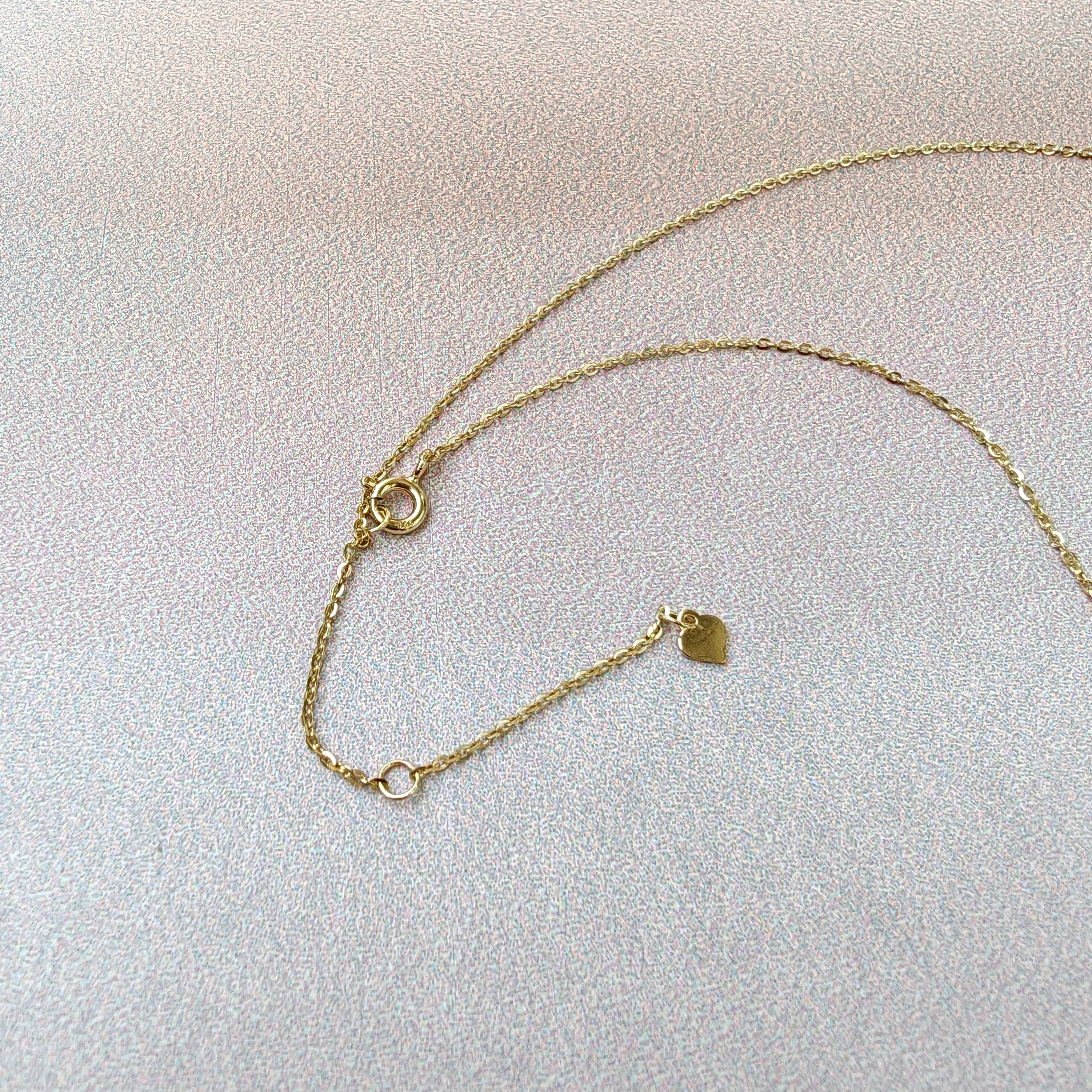 Radiant Drop Solitaire Gold Necklace