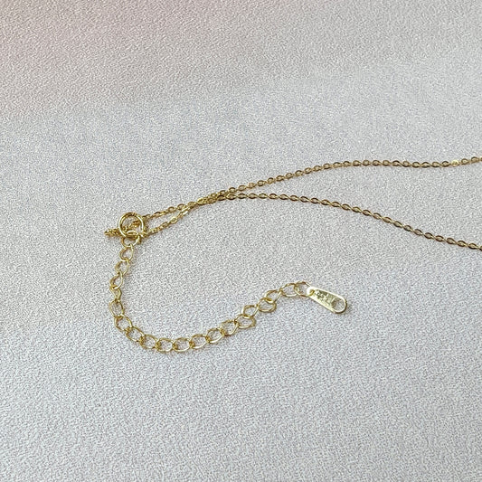 Floral Spark Pearl Gold Necklace