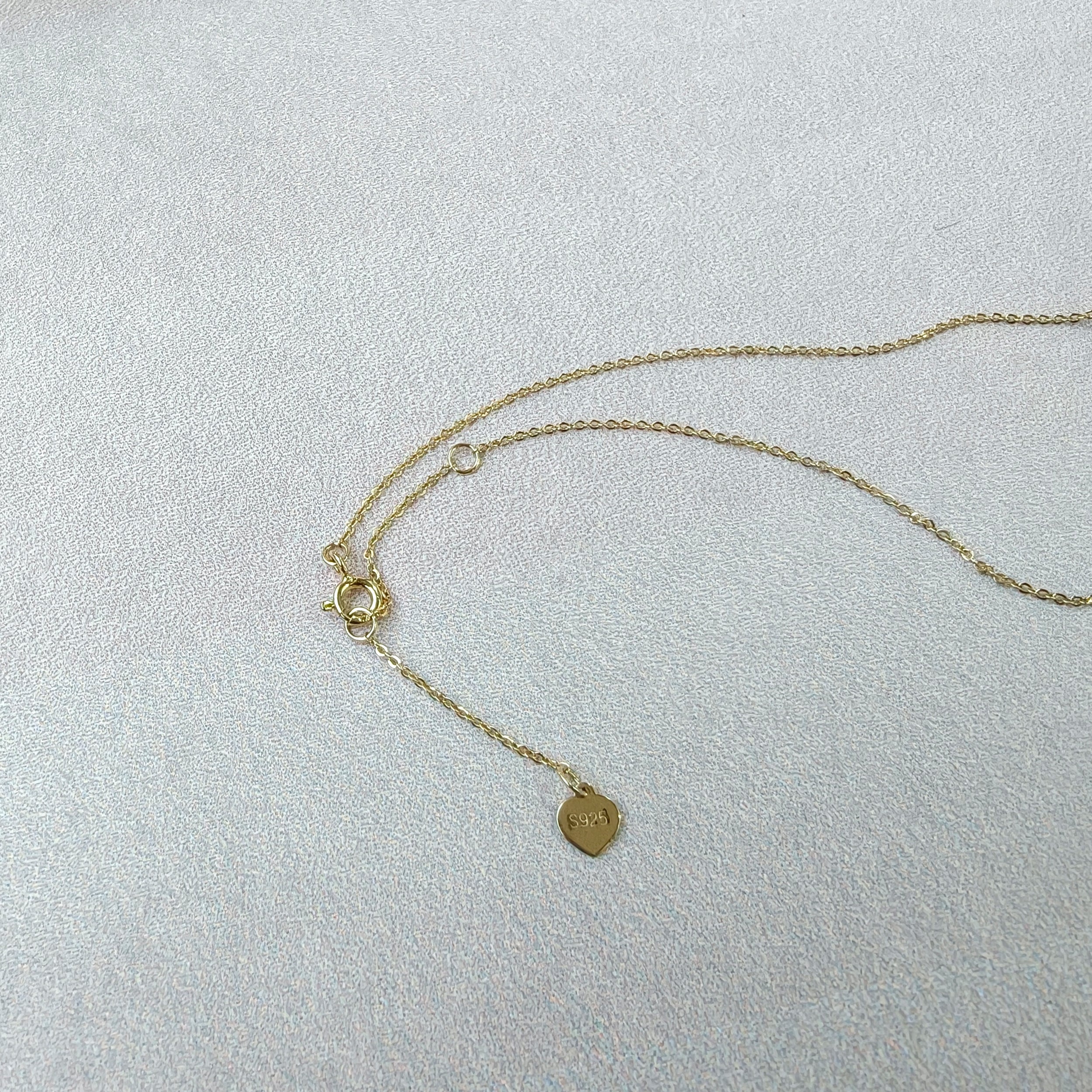 Rainbow Charm Umbrella Gold Necklace