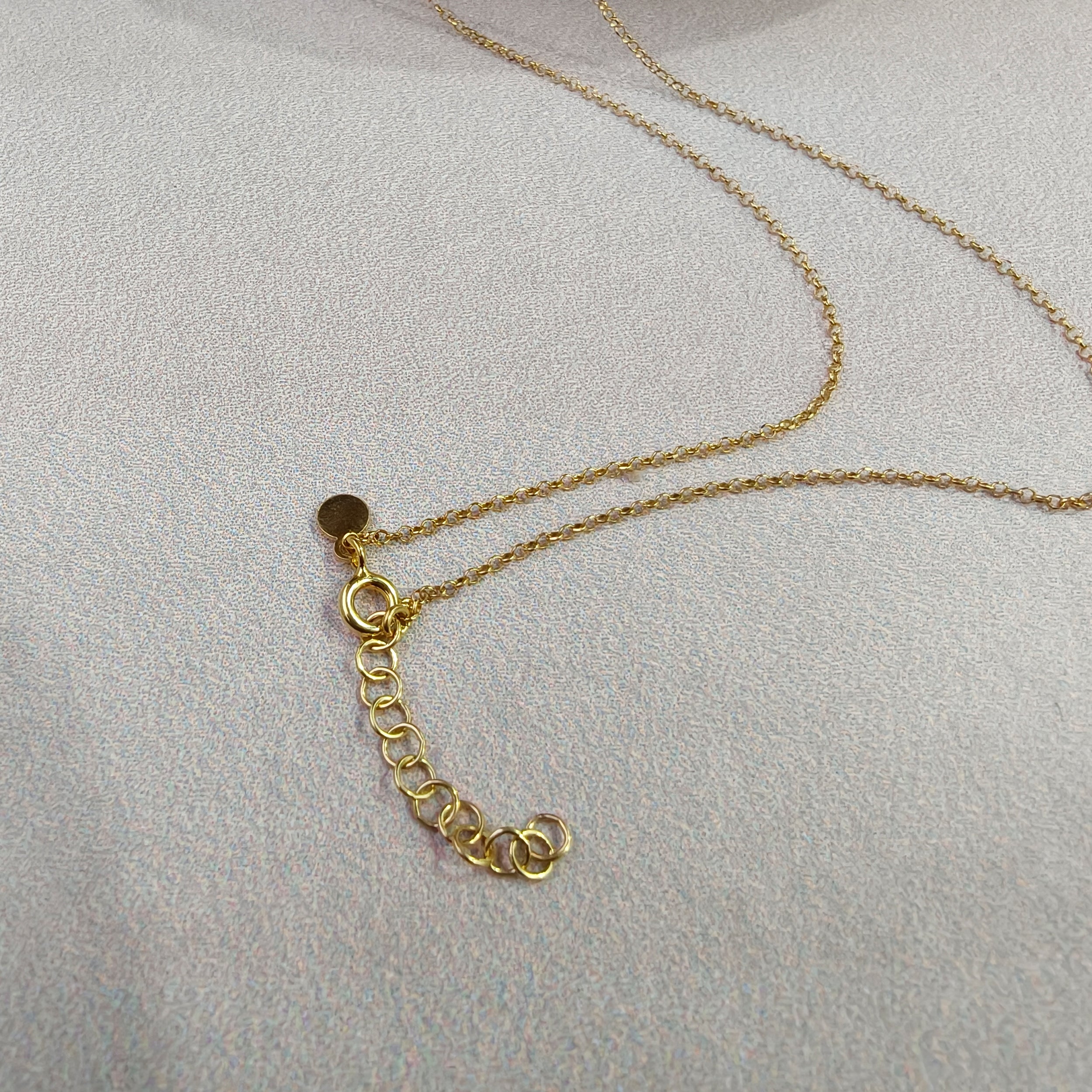 Heart Within Circle Gold Necklace