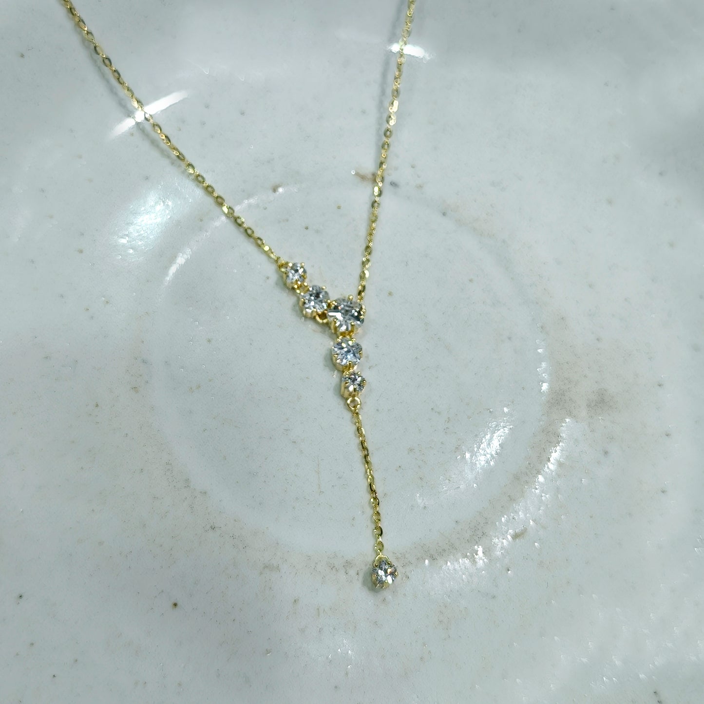 Golden Stream Diamond Necklace