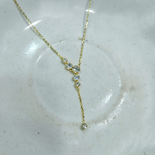 Golden Stream Diamond Necklace