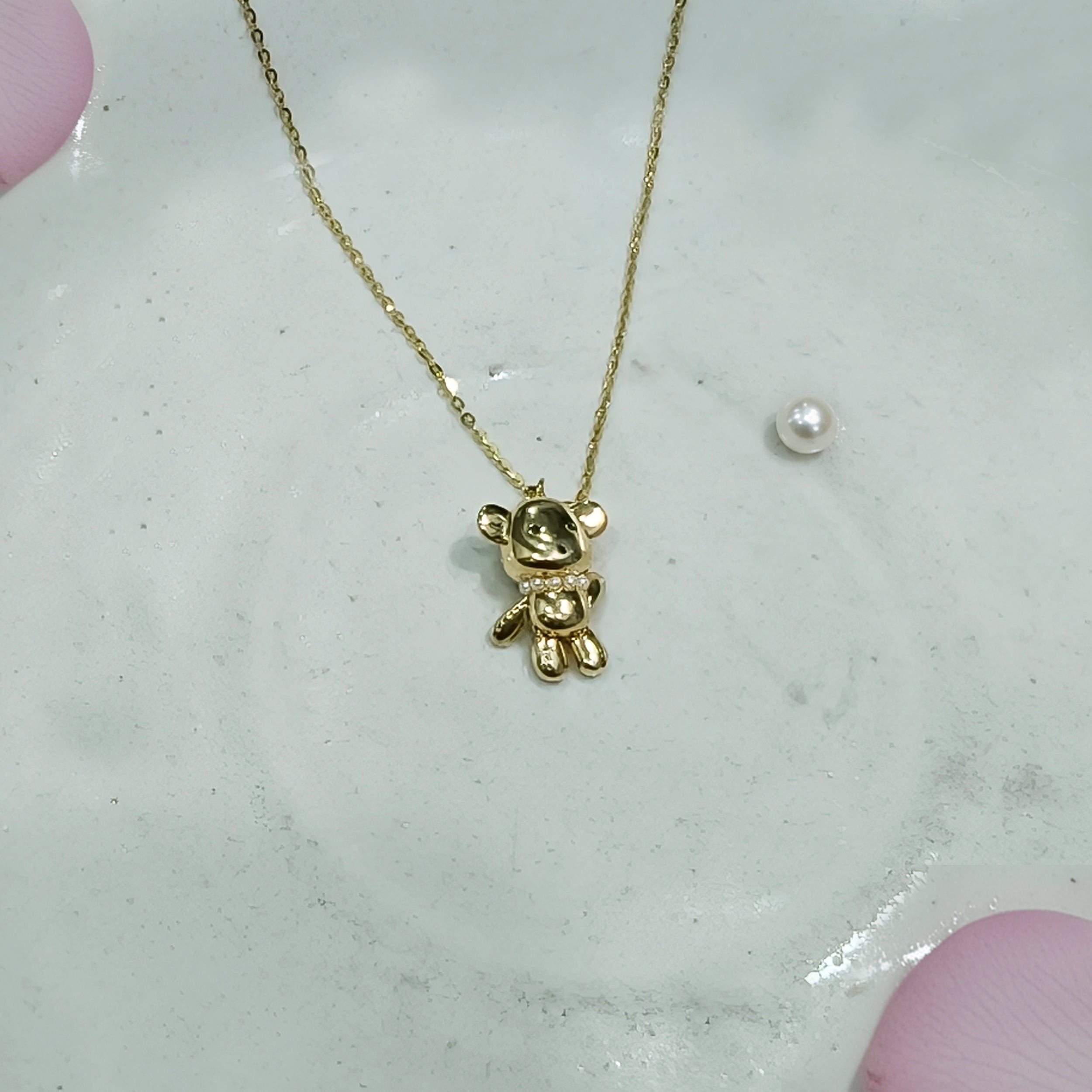 Teddy Bear Mini Necklace
