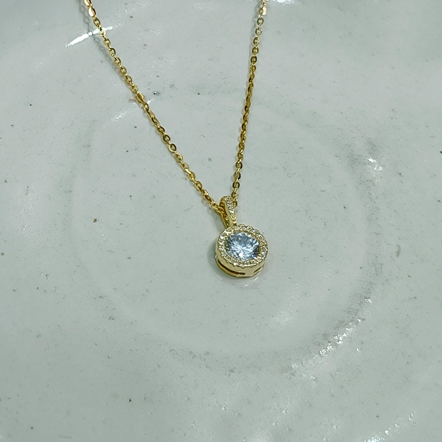 Golden Aura Diamond Pendant