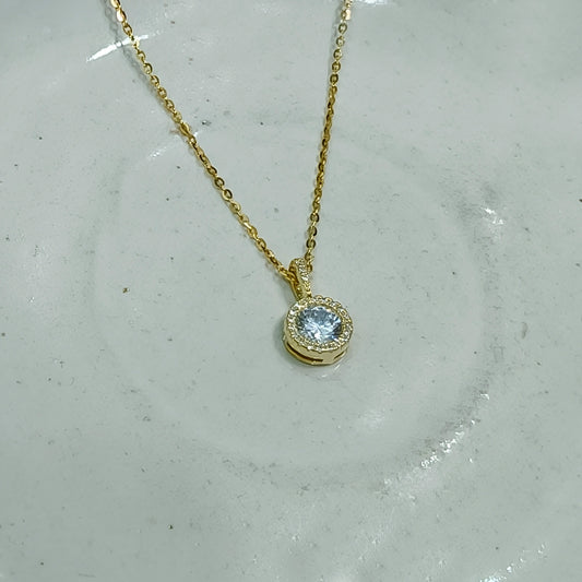 Golden Aura Diamond Pendant