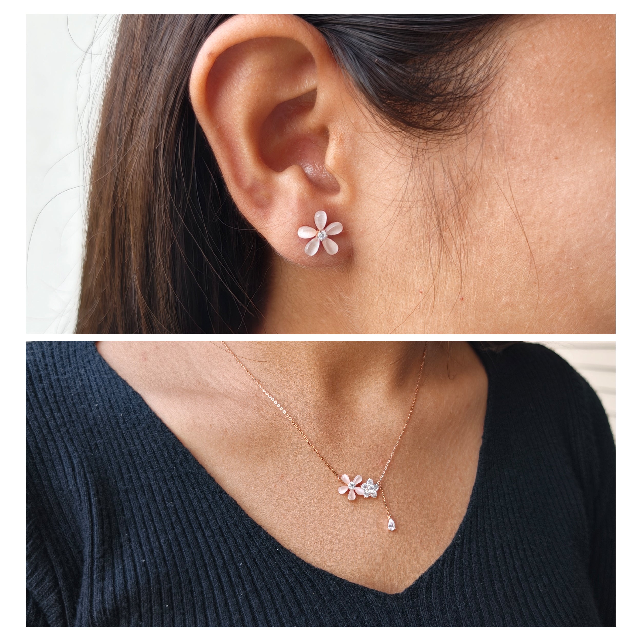 Rose Blossom Jewelry Set