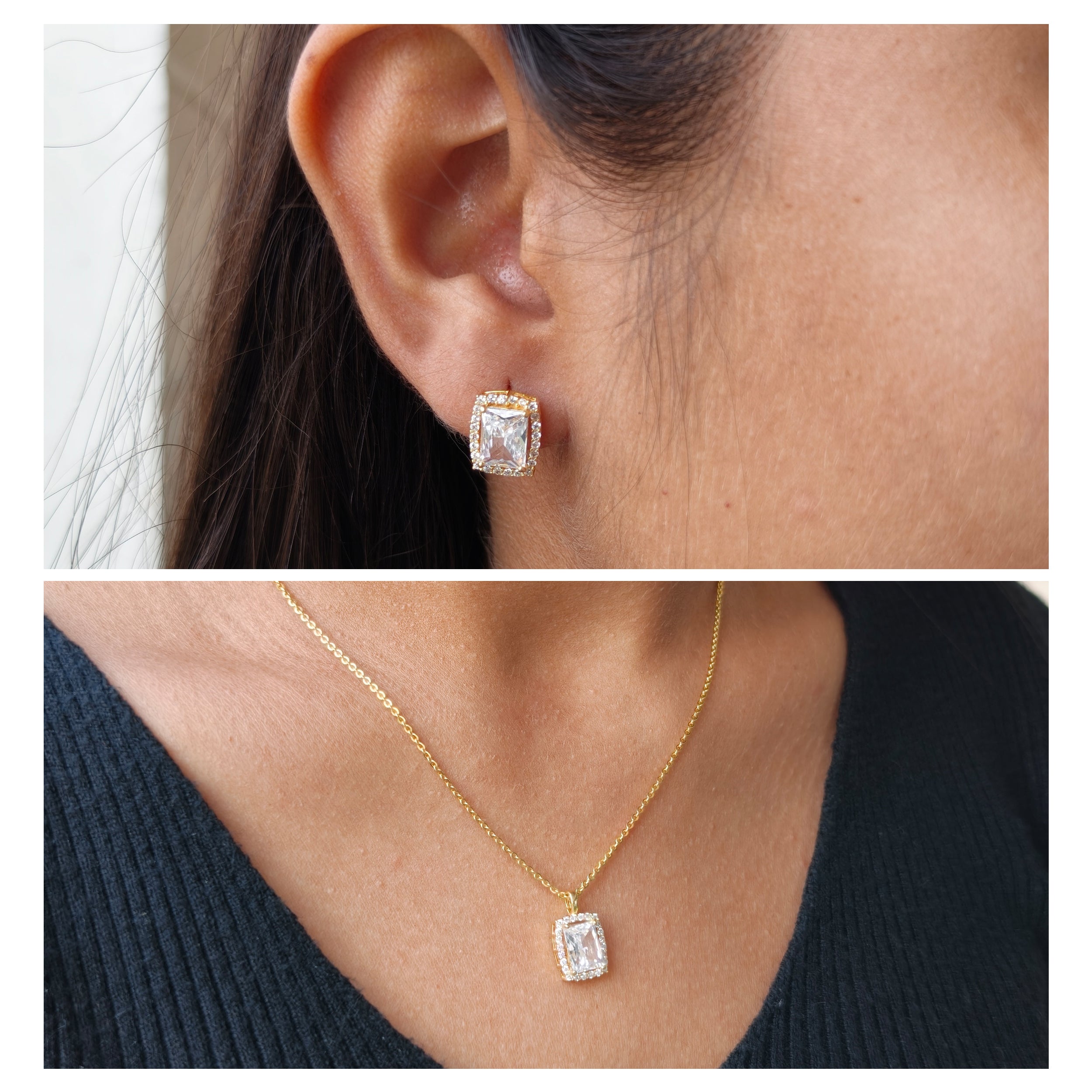 Graceful Glow Necklace & Earrings