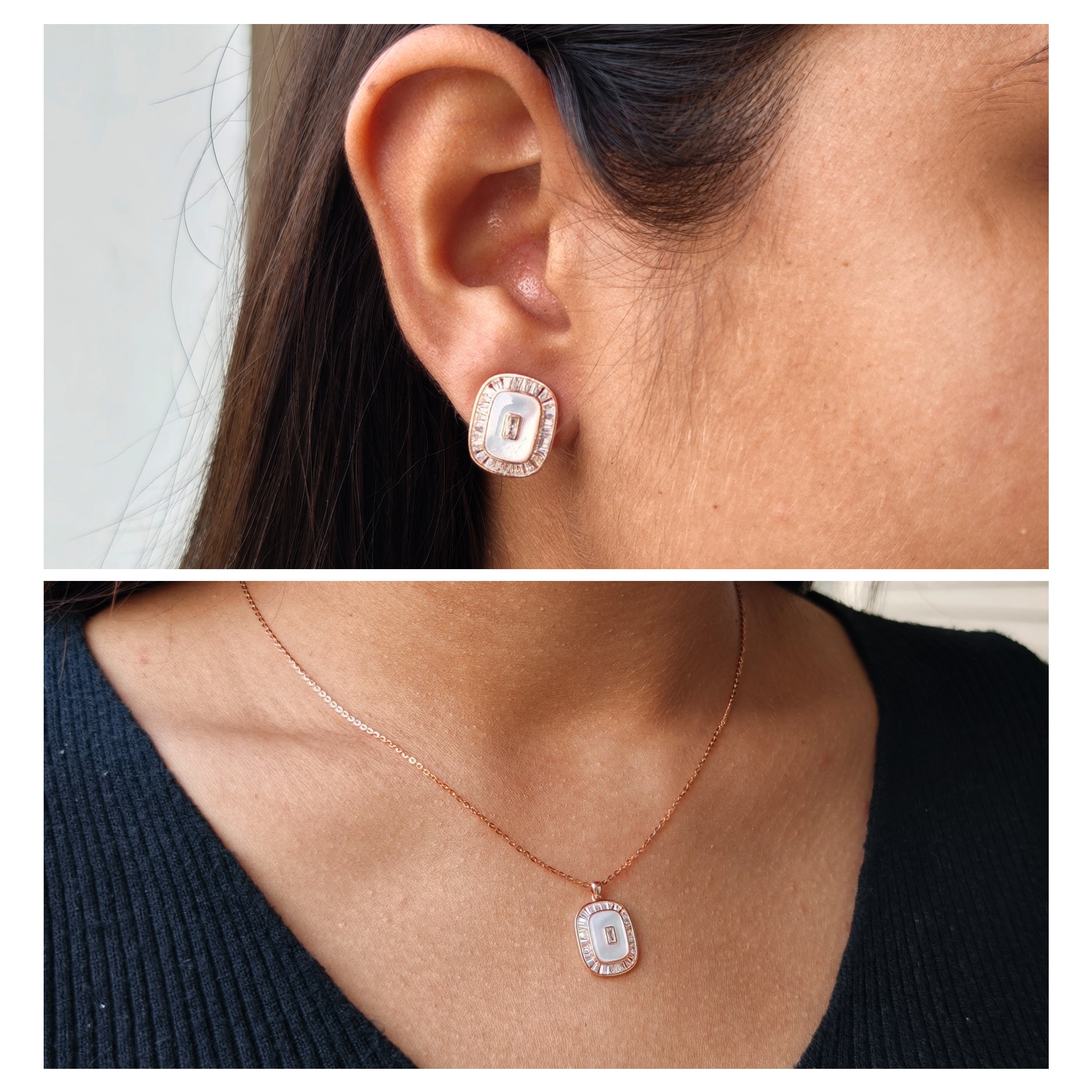 Classic Mother-of-Pearl Jewelry Set