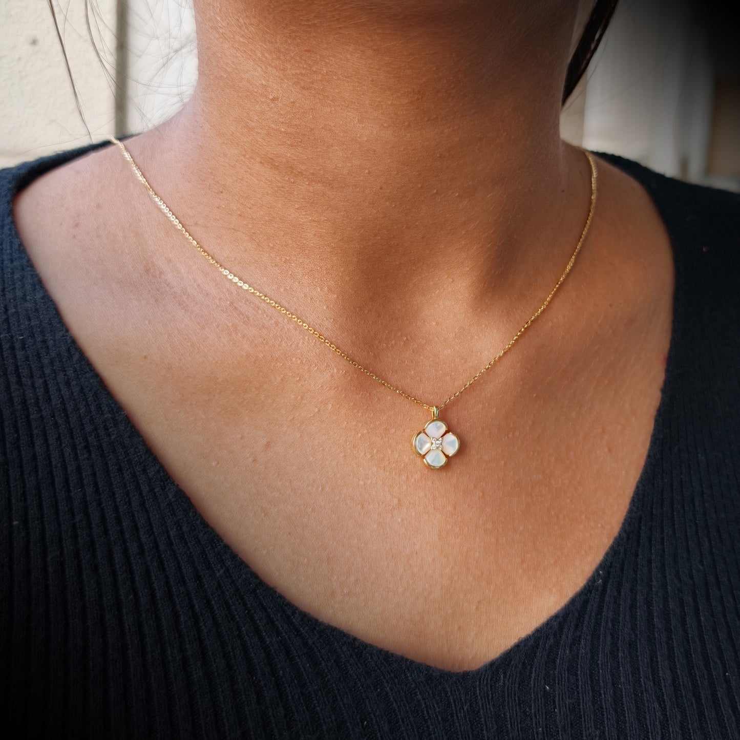 Luxury Clover Shimmer Necklace