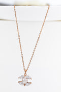 Rose Pearl Petal Necklace