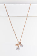 Cherry Shine Minimal Necklace