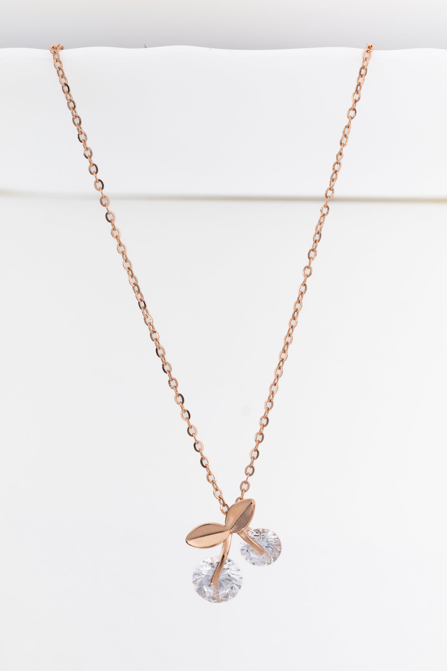 Cherry Shine Minimal Necklace