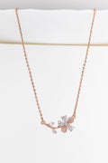 Rose Blossom Branch Necklace