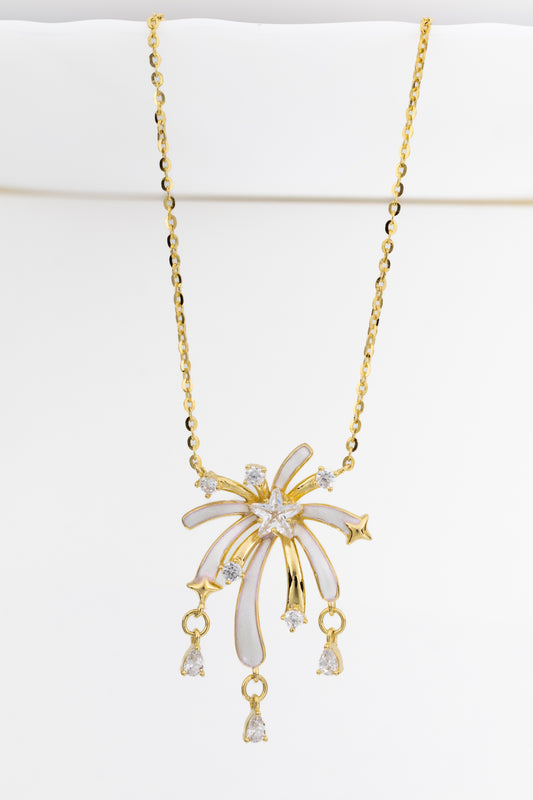 Starfall Enamel Drop Necklace