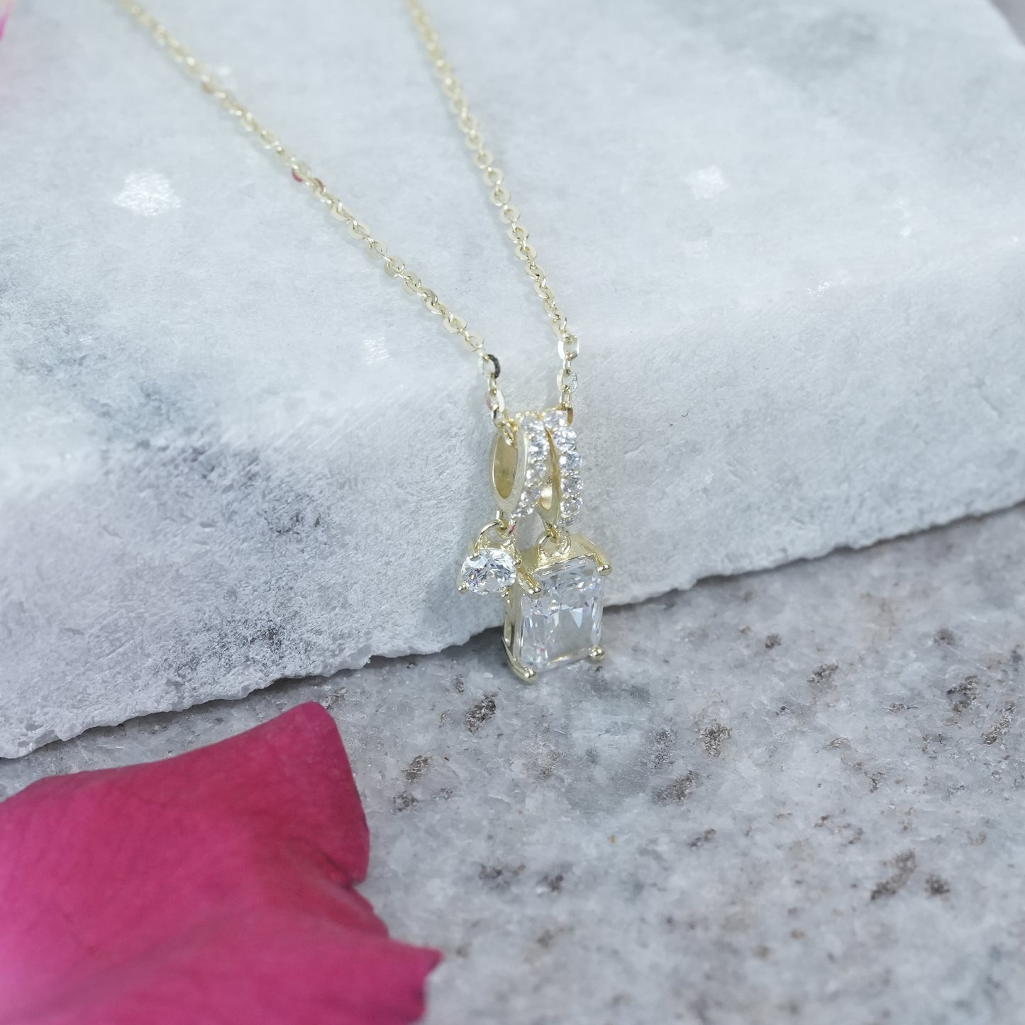 Statement Double Drop Necklace