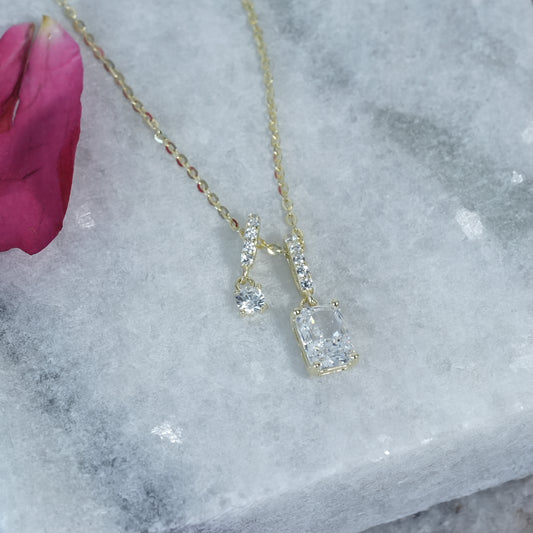 Statement Double Drop Necklace