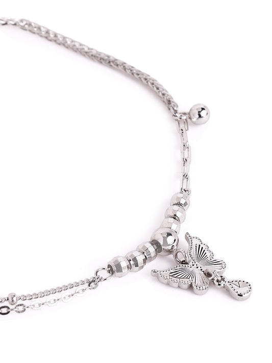 Luna Butterfly Bead 925 sterling silver Bracelet
