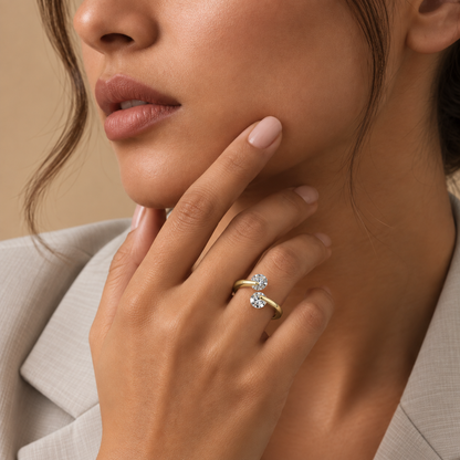 Twin Sparkle Ring