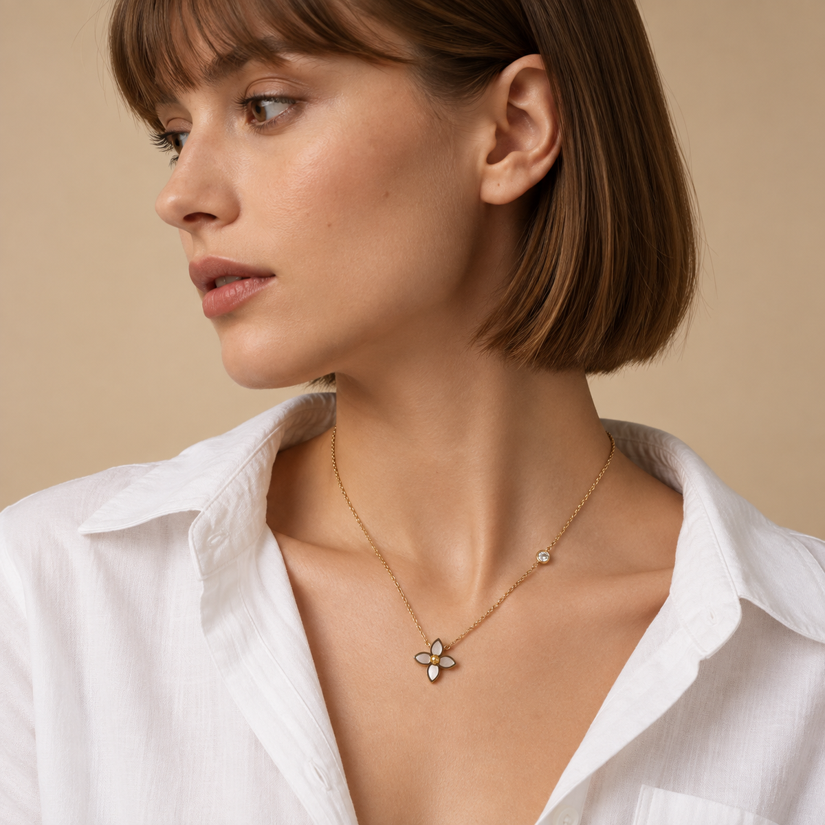 Graceful Floral Necklace