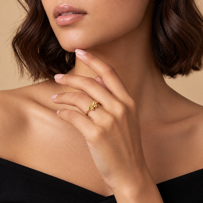 Golden Bow Ring