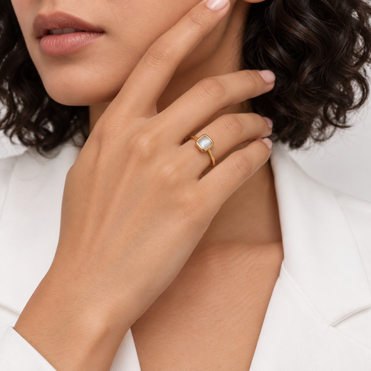 Golden Opal Ring